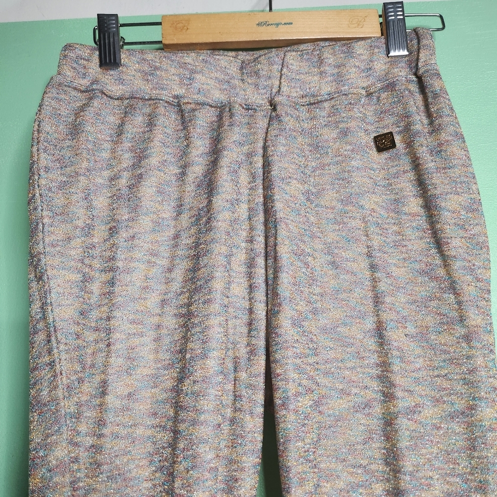 VFILESSPORTPLUS silver lurex leggings